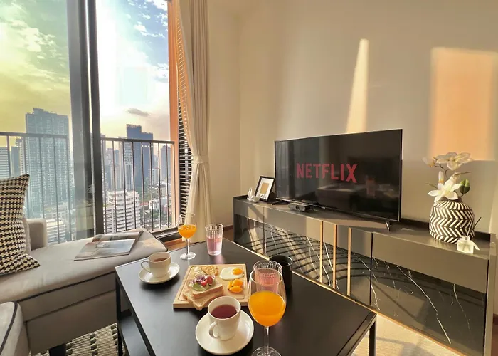 شقة 4minbtsphromphong Empheremall Rooftoppool Wifi 1gb